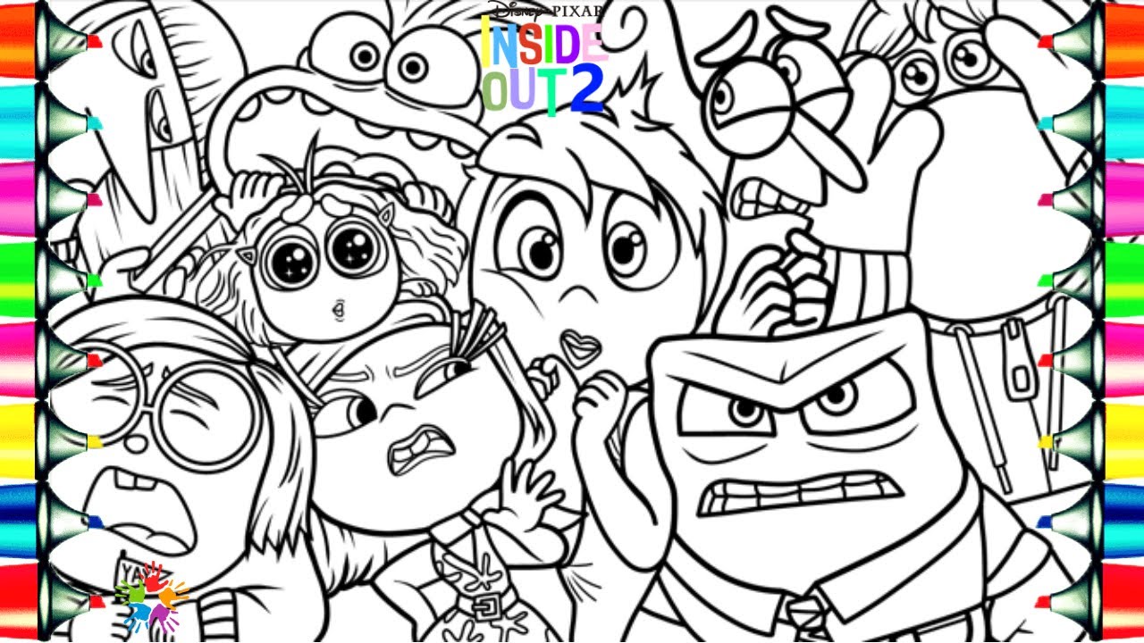 Inside Out Coloring Emotions