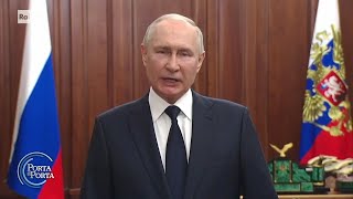 Putin, le crepe nella leadership - Porta a porta 27/06/2023