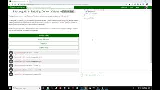 Basic Algorithm Scripting: Conver Celsius to Fahrenheit