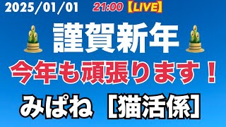 【LIVE】 元旦ライブ配信・今年もよろしくお願いします・新年より野良猫の不妊去勢活動『TNR』・大忙し！