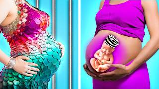 Vandinha VS Sereia VS Barbie grávidas! Situações Engraçadas de Gravidez na PRISÃO por Kaboom Energy!