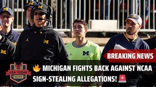 🔥 Michigan Fights Back Against NCAA Sign-Stealing Allegations! 🚨 । USA TODAY NEWS