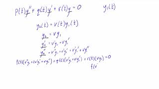 Reduction of order method introduced for second order differential equations