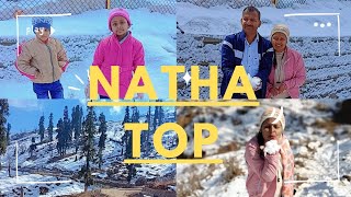 Aaj  hamlog Jammu Mein natha top ghumne gaye😍# Jammu Kashmir# Natha top#🌨🌨🌦🌦☃️☃️☃️⛄⛄⛄☁☁