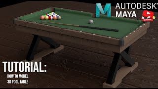 Step by Step: How to Model a 3D Pool Table in AutoDesk Maya