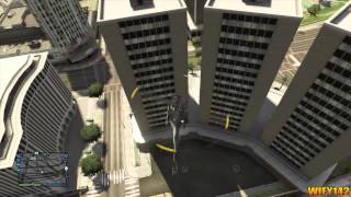 GTA 5 Online: Wallbreach Glitch Into a Tower - Get Inside Skyscraper! Hiding Spot GTA V Glitch