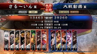 【三国志大戦4 Ver.1.0.0F】アーカイブス Part106　8枚悲哀復活風味 VS 5枚夏侯淵バラ【店内対戦】