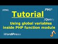 PHP Tutorial: Using global variables in PHP