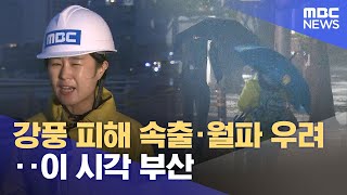 강풍 피해 속출·월파 우려‥이 시각 부산 (2023.08.10/뉴스투데이/MBC)