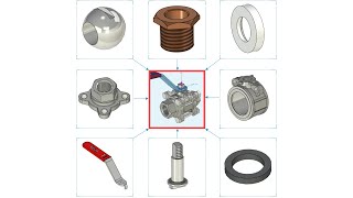 [T-FELX CAD Tutorial 고급] 3강 - 볼 밸브(Ball Valve) 어셈블리 생성