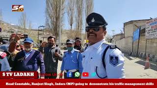 Head Constable, Ranjeet Singh, Indore (MP) going to  demonstrate his traffic management skills