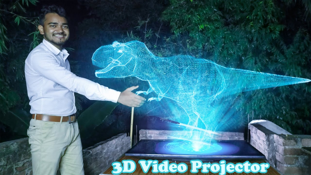 3d Hologram Projector Make At Home Youtube