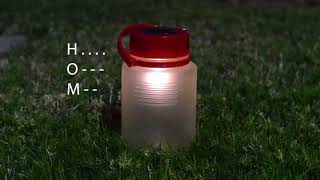 DIY Arduino Morse Code Lantern from Parasite - Blinking Solar Powered Signal Beacon