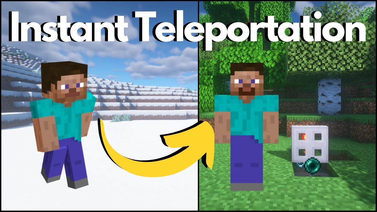 Minecraft Simple Redstone Teleporter Tutorial Youtube Minecraft Simple Redstone Teleporter Tutorial Youtube