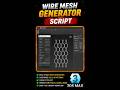 Best Wire Mesh Generator Script in 3ds Max (Easy & Fast) #3dsmax #shortvideo #script #wiremesh