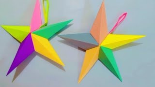 How To Make Paper Star | Dilwali Decoration Ideas | Christmas Star | Christmas Decoration