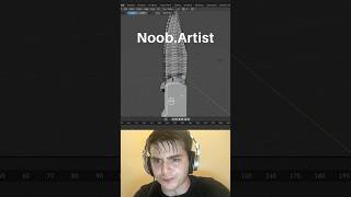 Noob vs Pro artist: Fix messy mesh #blendertutorial #blender #blendercommunity #blender3d #b3d