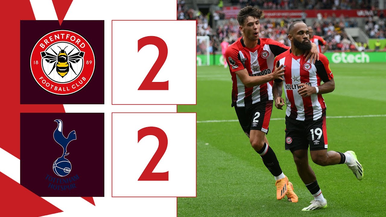 Brentford 2 Tottenham Hotspur 2 | Mbeumo Off The Mark 🎯 | | Premier ...