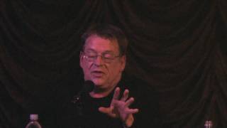 Cleve Jones speaks at the "Milk" and Cookies event in Sacramento