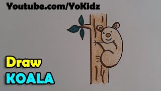 How to draw a Koala Cartoon