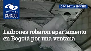 Ladrones robaron apartamento en Bogotá por una ventana