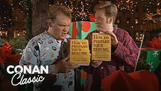 Conan & Andy See What's Under The Christmas Tree | Late Night with Conan O’Brien