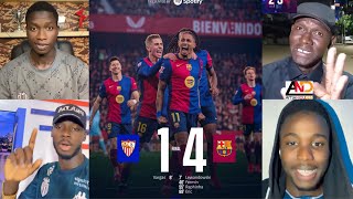 LES REACTIONS : Le Barça écrase Séville 4-1 et revient à seulement deux points du Real Madrid 💙❤️🔥🥳