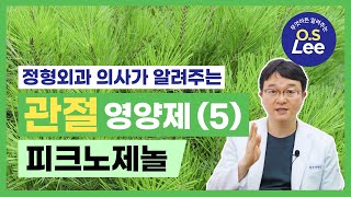 정형외과 의사가 알려주는 관절 영양제(5) [피크노제놀] - 무엇이든 알려주는 O.S LEE