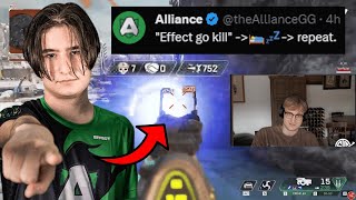 TSM Mande reacts to Effect SMURFING on Apex Pros at his first ALGS LAN!