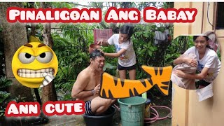 Huwag Malikot Ang Baby Papaligoan ni Mama🤣#youtubeshort #kasangkayvlogrc #laban