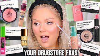 I Tried *YOUR* Favorite Drugstore Makeup 😍 Testing My Subscribers Drugstore Makeup Favorites!