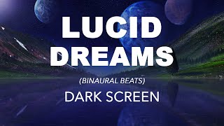 FULL 8 Hour SLEEP CYCLE with LUCID DREAM Triggers, Sleep Music, Binaural Beats, Dark Screen