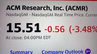 🔴 ACM Research Inc. ACMR Stock Trading Facts 🔴