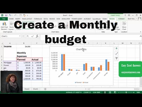 Create a monthly budget in Excel Create a monthly budget in Excel