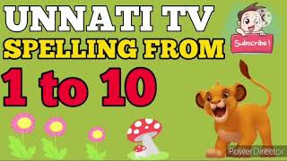 #Learn numbers 1 to 10 with spelling| #Numbers worlds for kids preschool|#BEGNNING spelling series