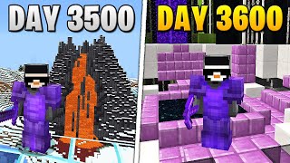 I Survived 3,600 Days in HARDCORE Minecraft...