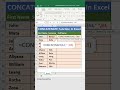 How to Use CONCATENATE Function In Excel #concatenate #excel #shorts