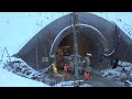 Öbb tauernbahn tunnel nordportal böckstein mallnitz ist ein gewölbeteil eingestürzt.