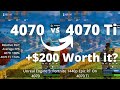 4070 vs 4070 Ti - Is the extra $200 worth it?