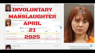 Ada County Idaho Arrests April 21 2025 / Involuntary Manslaughter :/