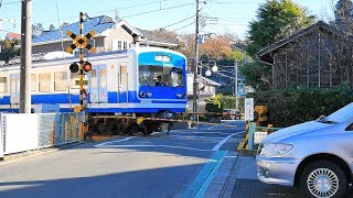 伊豆箱根鉄道・駿豆線【№72】守木3号踏切・走行・通過映像　静岡県伊豆の国市守木