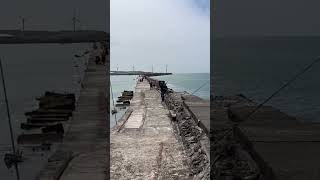 Big WW2 German gun bunker at the end of Boulogne-sur-Mer breakwater in France #dday80 #ww2 #history