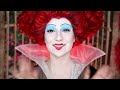 Queen of Hearts Makeup Tutorial【Tim Burton's Alice in Wonderland】 Halloween 2022  Madalyn Cline