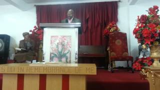 Chief Bishop preaching