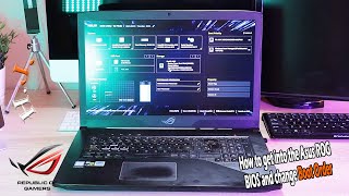 How to get into the Asus ROG BIOS and change Boot Order