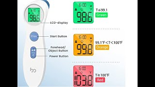 MY PICK - BEST Touchless Forehead Thermometer, Digital Infrared Thermometer for Home