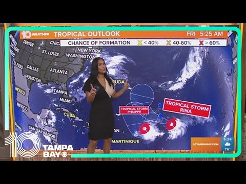 Tracking The Tropics: NHC Monitoring Tropical Storms Philippe, Rina | 5 ...