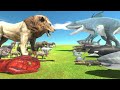 King Of The Jungle VS King Of Water - Who Is Real King - Animal Revolt Battle Simulator