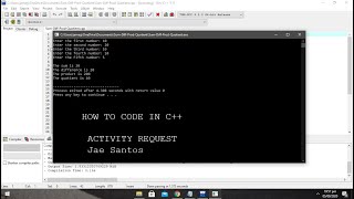Sum Difference Product Quotient | DevC++
