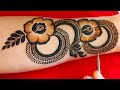 Easy Gulf Style Arabic Henna Designs  |Latest Ramzan Eid Special Mehndi 2023 |Round Mehendi Designs